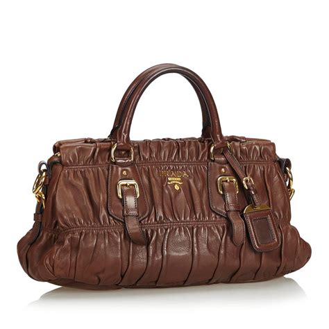 borse prada codice 058181185421|Borsa Mini in pelle in Marrone .